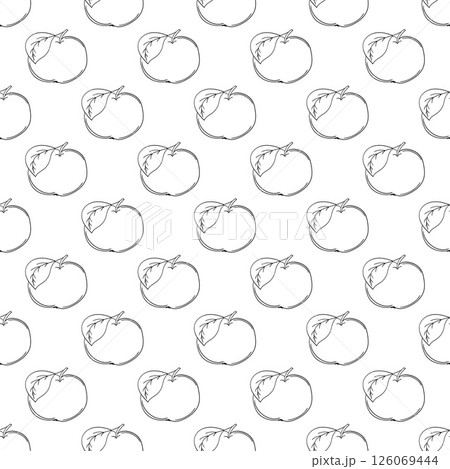 Monochrome cute pattern. Pattern for textiles in hand draw style Monochrome cute pattern. Pattern for textiles in hand draw style 126069444
