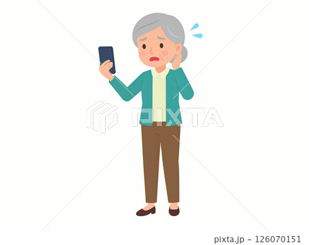 高齢者　スマートフォン　困りごと 126070151