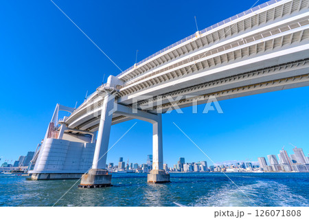 東京湾とレインボーブリッジ 126071808
