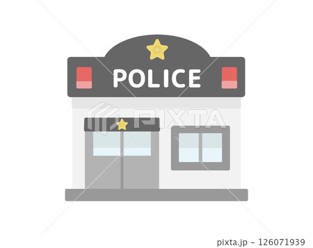 交番  建物  イラスト   126071939