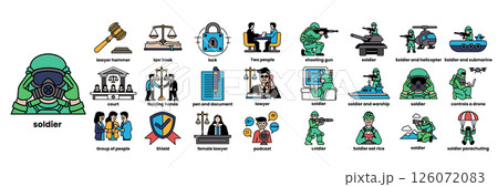A cartoon of a man with a gas mask on A cartoon of a man with a gas mask on 126072083