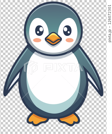 かわいいペンギンのイラスト 126072301