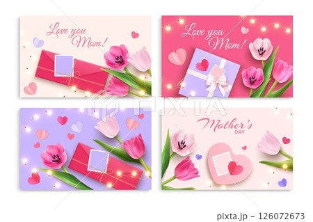 Cute Mother's day Card Collection 126072673