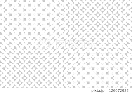 日式圖案，淺灰色和白色，七寶圖案，簡單插畫素材背景 126072925