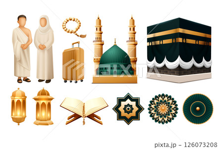 Realistic Hajj Original Elements Set Realistic Hajj Original Elements Set 126073208