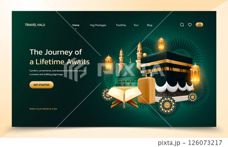 Realistic Hajj Tour and Travel Website 126073217