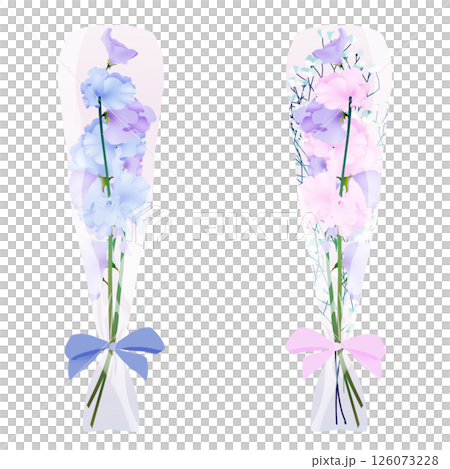 Sweet pea bouquet 126073228