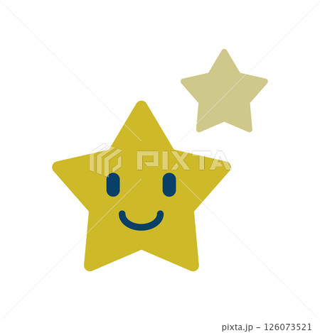 星のキャラクターのアイコンイラスト 星のキャラクターのアイコンイラスト 126073521