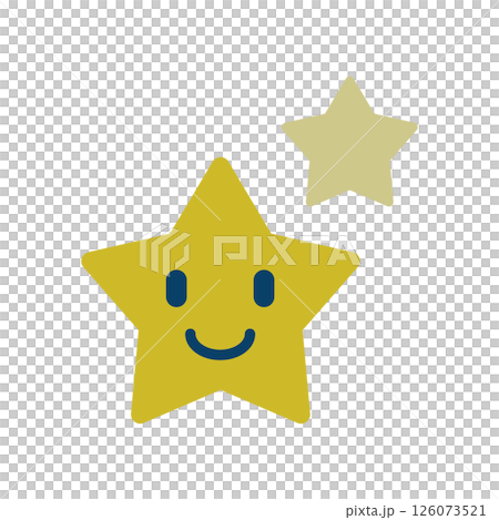 星のキャラクターのアイコンイラスト 星のキャラクターのアイコンイラスト 126073521