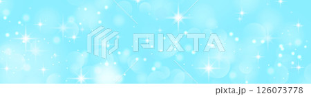 涼しげなキラキラ光るパーティクル背景デザイン 126073778