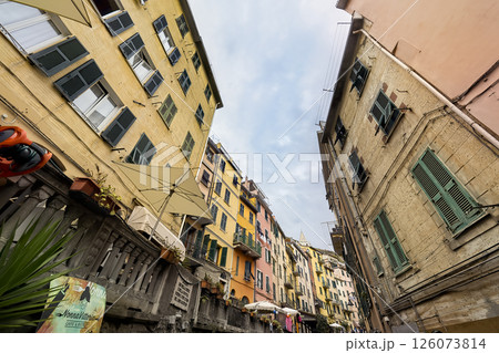 イタリア・チンクエテッレ~リオマッジョーレの町並み / Riomaggiore, Italy イタリア・チンクエテッレ~リオマッジョーレの町並み / Riomaggiore, Italy 126073814