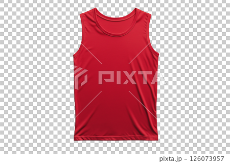 AI-generated image: Red sleeveless (png) 126073957