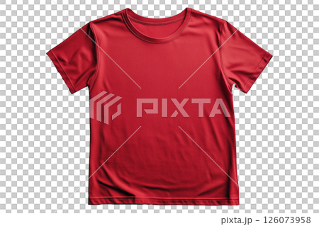 AI-generated image: Red T-shirt (png) 126073958