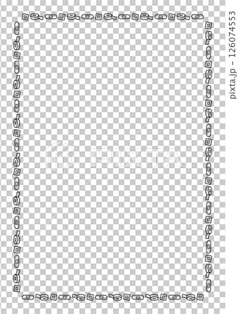 Simple hand-drawn cute bandage image square frame 126074553