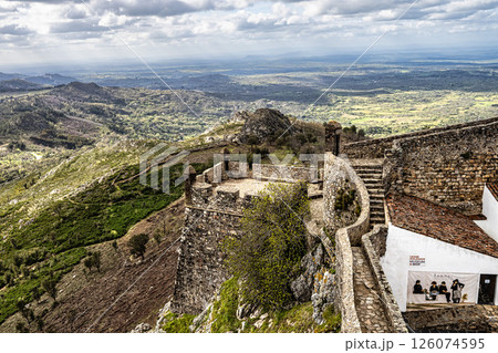 The Fort and Castelo of Marvao on the Hill of Castelo de Marvao in Alentejo, Portugal 126074595