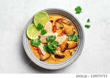 Thai Tom Kha Gai Chicken Soup 126074723