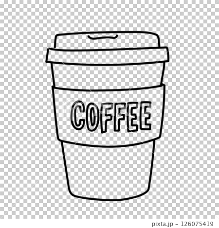 紙杯外帶咖啡插圖 紙杯外帶咖啡插圖 126075419