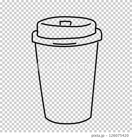 紙杯外帶咖啡插圖 紙杯外帶咖啡插圖 126075420