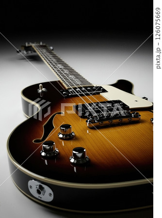 Professional Electric Guitar Closeup  High Resolution Musical Instrument Photography 126075669