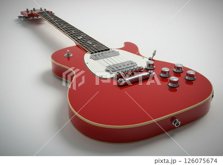 Professional Electric Guitar Closeup  High Resolution Musical Instrument Photography 126075674