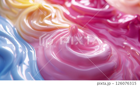sweet dessert with cream 126076315