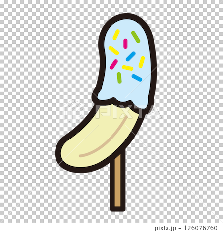 チョコバナナのイラスト チョコバナナのイラスト 126076760