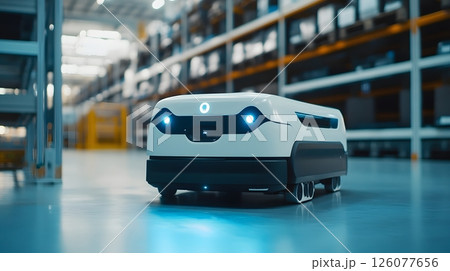 AI-driven warehouse management, robotic pickers, automated inventory control, advanced logistics, smart supply chain, 126077656