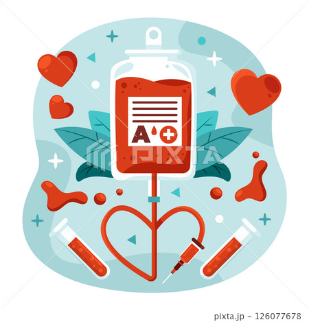 World Blood Donor Day Composition 126077678