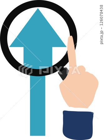 矢印のイラスト 126078438