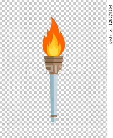 Torch, Olympic flame, flame illustration material Torch, Olympic flame, flame illustration material 126079164