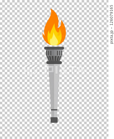 Torch, Olympic flame, flame illustration material Torch, Olympic flame, flame illustration material 126079165