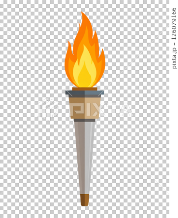 Torch, Olympic flame, flame illustration material Torch, Olympic flame, flame illustration material 126079166