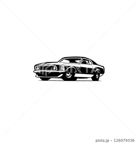 Mustang sportsroof cars logo ready to use isolated vector EPS. Collection of ready to use isolated vector logo templates 126079336