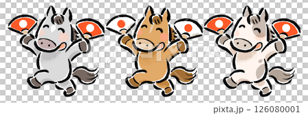 元旦當天,三匹生肖馬與粉絲共舞 元旦當天,三匹生肖馬與粉絲共舞 126080001