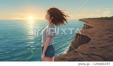 風を受ける少女 - A Girl Embracing the Wind 風を受ける少女 - A Girl Embracing the Wind 126080297