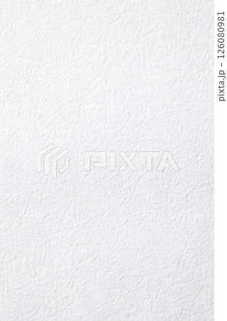 ざらざらした白い和紙の背景素材 126080981