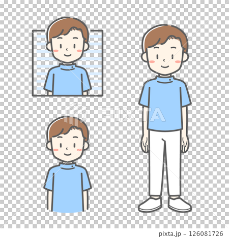 男性看護師のベクターイラスト素材 126081726