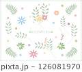 優しいタッチのお花・組み合わせ 126081970