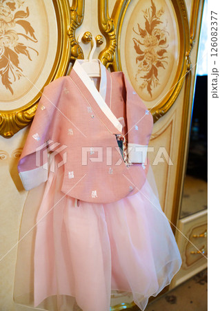 Children's national Korean costume for the traditional celebration Children's national Korean costume for the traditional celebration 126082377