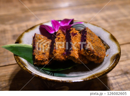 紅芋コロッケ 紅芋コロッケ 126082605