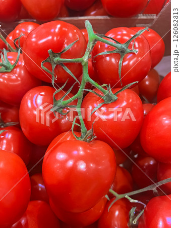 Background of fresh pink tomato  Background of fresh pink tomato  126082813