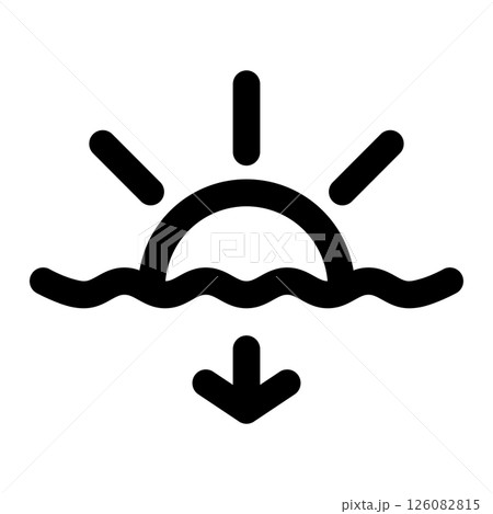 sunset icon 126082815