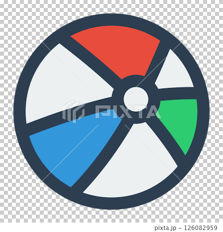 beach ball icon 126082959
