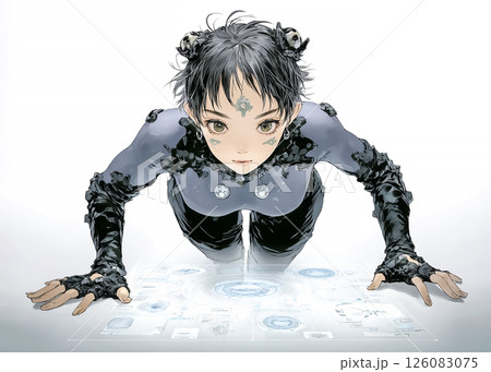 テクノフェアリー　システムの妖精のイラスト素材 126083075