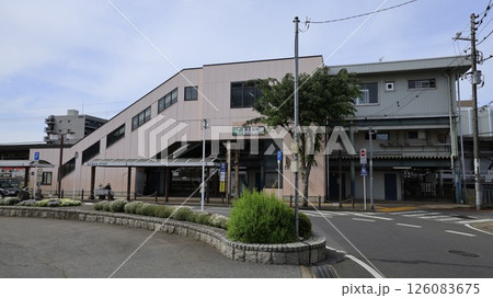 JR常磐線の天王台駅、南口から見た駅舎 JR常磐線の天王台駅、南口から見た駅舎 126083675