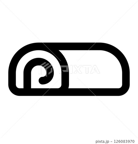 swiss roll icon 126083970