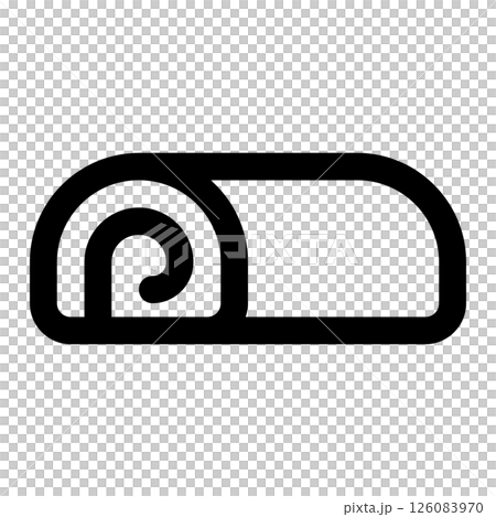 swiss roll icon 126083970