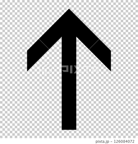 Simple black arrow on white background Simple black arrow on white background 126084072