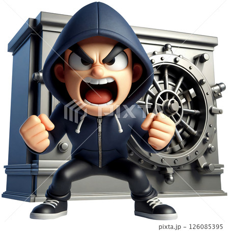 3D Villain, thief cartoon, Male villain Cartoon, Villain Character 126085395