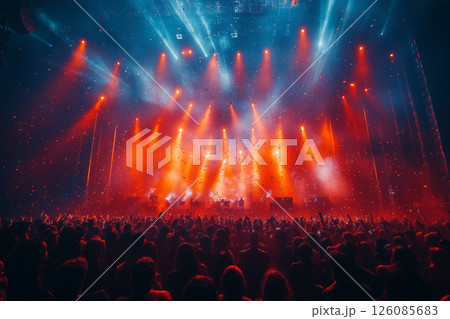 Festivalgoers enjoying a live show